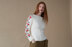 Fleur Jumper - Knitting Pattern For Women in Debbie Bliss Cotton DK