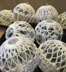 Large Lace Covered Ornaments
