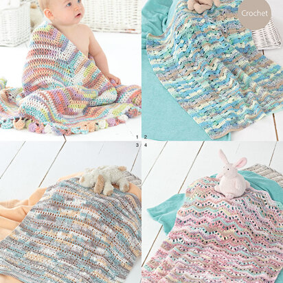 Blankets in Sirdar Snuggly Baby Crofter DK - 4451 - Downloadable PDF