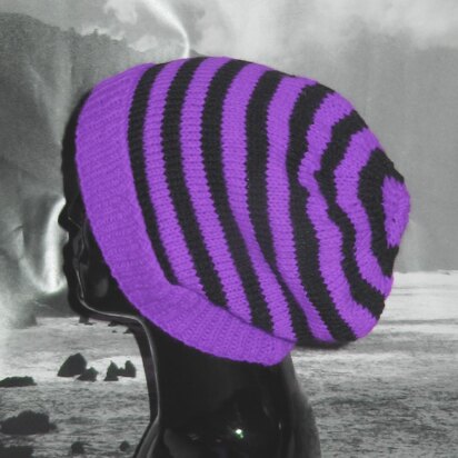 Simple Stripe Slouch Hat