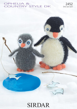 Penguins Toy in Sirdar Ophelia and Country Style DK - 2452 - Downloadable PDF