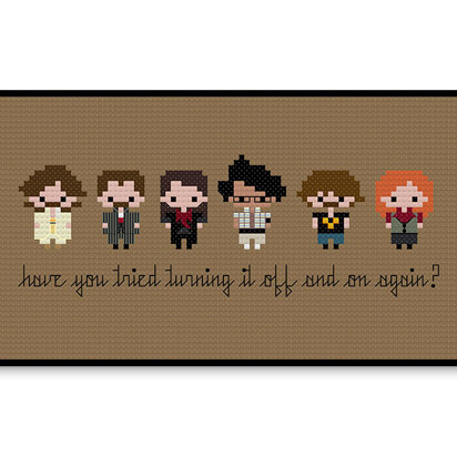 The IT Crowd Bite Size - PDF Cross Stitch Pattern