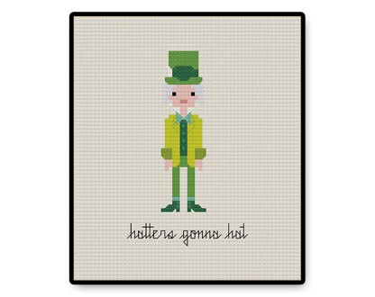 Hatters Gonna Hat - PDF Cross Stitch Pattern