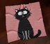 Black Cat Blanket Kitten Afghan Halloween Throw C2C CROCHET PATTERN