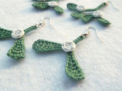 Mistletoe earrings