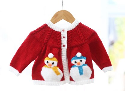 Snowman Jacket/Cardigan (no. 15) to fit Baby/Child