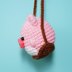 Swinging Pink Pig Car Hanging
