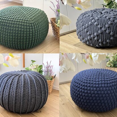 4 Crochet Pouf Patterns