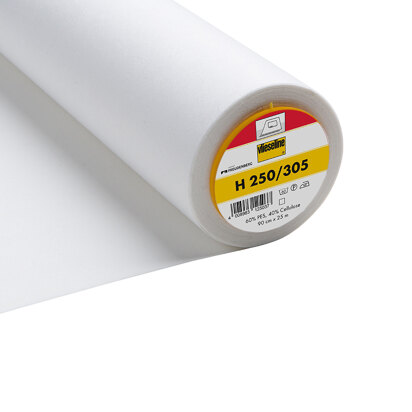 Vlieseline Fixierstoff zum Aufbügeln Standard Fest - 90 cm - Weiß