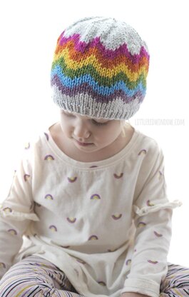 Rainbow Waves Hat