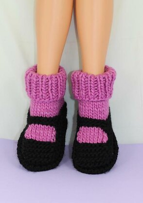 Adult Superfast Rib Cuff Sock Slippers