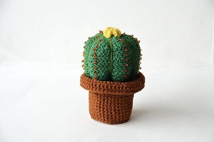 Small Cactus - Ball Cactus - Cute Green Cactus - Crochet Cactus - Crochet Plant - Plant Home Decor - DIY Plant - CROCHET PATTERN no.164