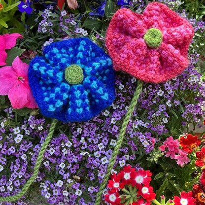 Twisted Tweed Flower Brooch Knitting Pattern - Free Knitting Pattern