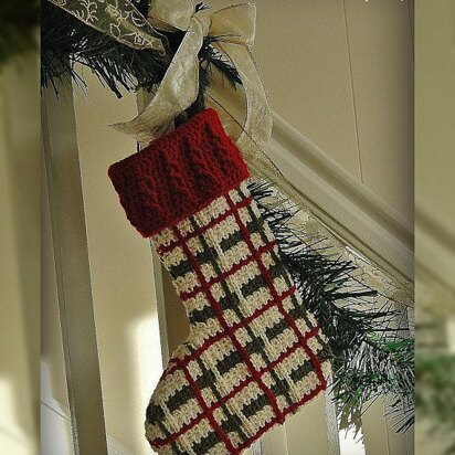 "Perfectly Plaid" Christmas Stocking