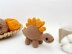 Crochet dinosaur toy Stegosaurus amigurumi crochet pattern