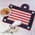 Americana Place Setting in Red Heart Eco-Cotton Blend Solids - LW2699 - Downloadable PDF