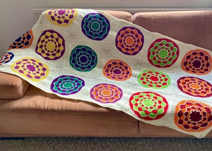 Large Squares Blanket By HueLaVive