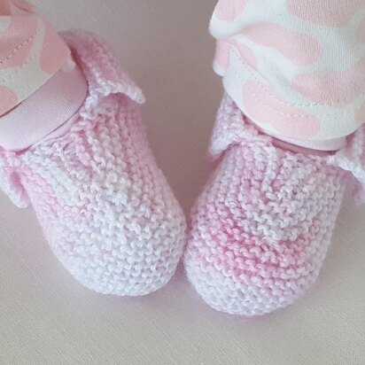 Jessica - 4ply baby shoes or slippers