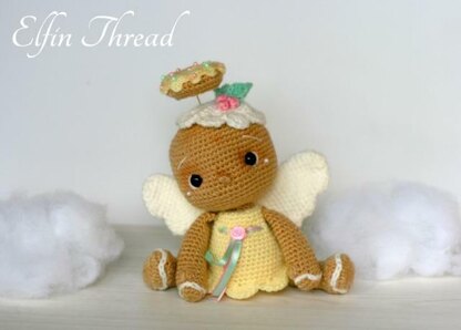 Vintage Gingerbread Angel Cookie Amigurumi