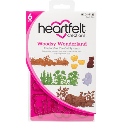 Heartfelt Creations Cut & Emboss Dies - Woodsy Wonderland .75 To 4"