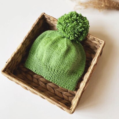 Pom-Pom Baby Beanie