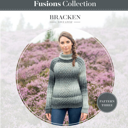 Bracken Sweater in West Yorkshire Spinners Aire Valley Aran Fusions - Downloadable PDF