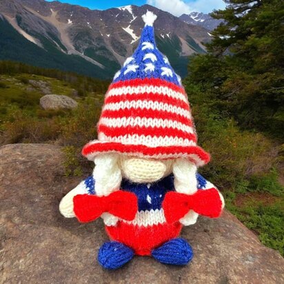 USA America Girl Gonk choc orange cover / toy - knitting pattern