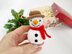 Crochet snowman pattern Christmas ornament Amigurumi snowman decoration