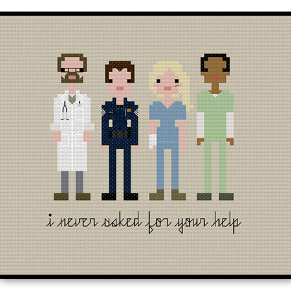 The Walking Dead Season Five Hospital - PDF Cross Stitch Pattern