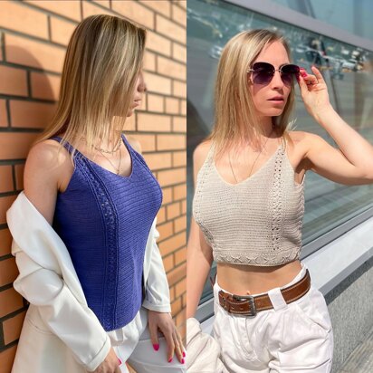 The Melanie top tank and crop top