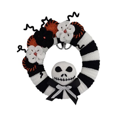Halloween Crochet Wreath - Nightmare