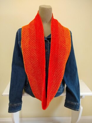 Sunny Honey Infinity Scarf (Tunisian)