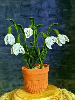 Snowdrops realistic flower