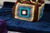 Granny square beach bag