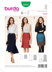 Burda Style Skirt Sewing Pattern B6834 - Paper Pattern, Size 10 - 20