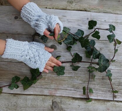 Bubble Fingerless Mittens