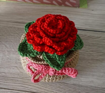 Crochet Pattern Flower in Pot!