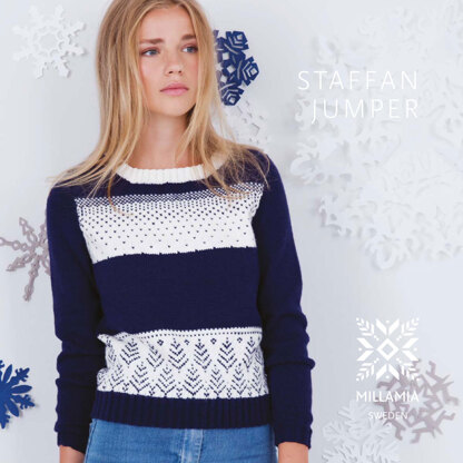"Staffan Jumper" - Sweater Knitting Pattern in MillaMia Naturally Soft Merino