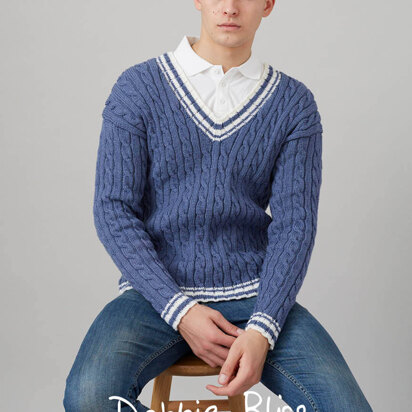 Kentwell Sweater - Knitting Pattern For Men in Debbie Bliss Rialto DK
