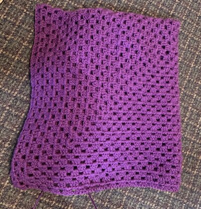 CLASSIC GRANNY SQUARE CROCHET THROW