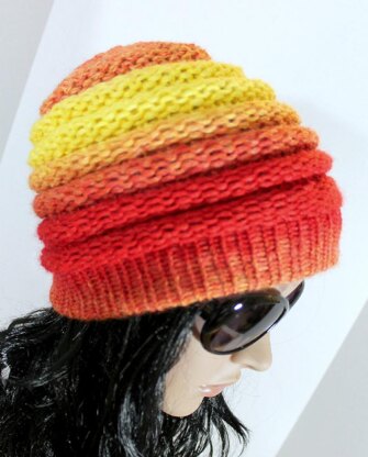 Loom Knit Santa Hat Loom Knitting Knitting pattern by Denise Canela