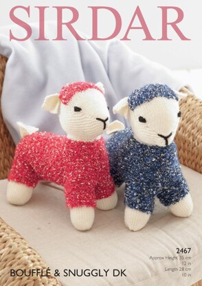 Toy Lamb in Sirdar Bouffle and Snuggly DK - 2467- Downloadable PDF