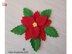 Poinsettia doily