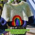 Rainbow Raglan Kids Sweater