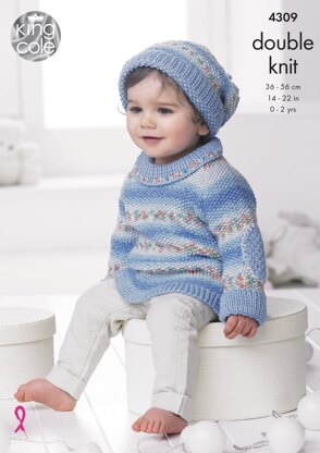 Baby Set in King Cole DK - 4309 - Downloadable PDF
