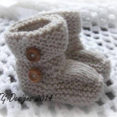 Unisex baby booties