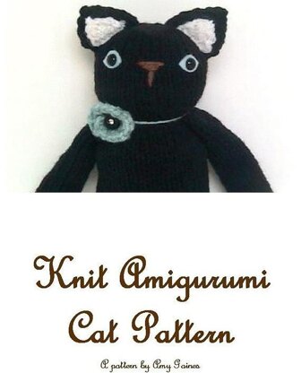 Cat Knit Amigurumi Pattern