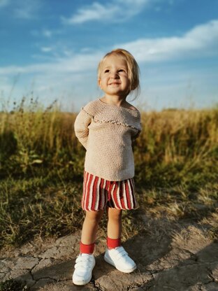 Candy Cane baby shorts crochet pattern