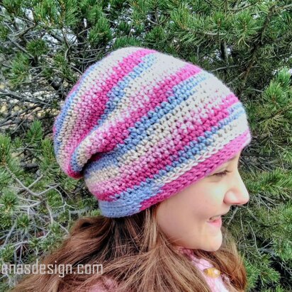 Variegated Slouchy Hat