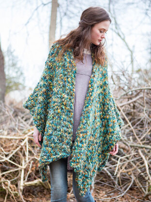 Forest Floor Poncho in Berroco Gusto